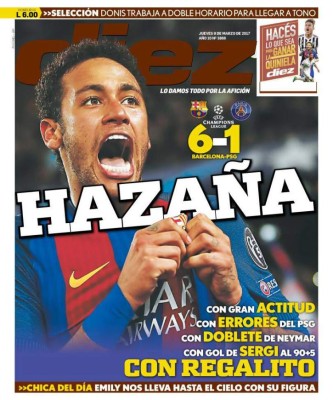 La prensa internacional se rinde a la 'noche mágica' del Barcelona