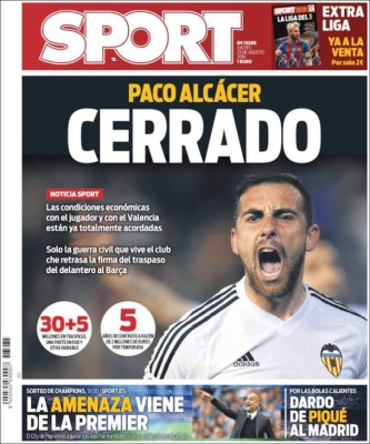 Portadas de los diarios deportivos en el mundo este jueves 25 de agosto