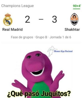 'Trituran' al Real Madrid con memes tras la derrota en Champions ante el Shakhtar
