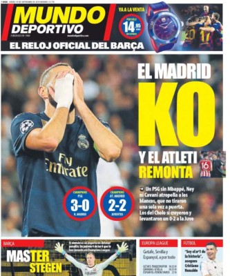 Así reaccionó la prensa internacional tras la humillante derrota del Real Madrid ante PSG: 'Sin alma'