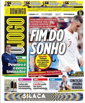 Las portadas de los diarios del mundo tras la eliminación de Messi y Cristiano de Rusia