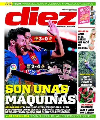 Las portadas de hoy se rinden ante el Real Madrid Y Barcelona