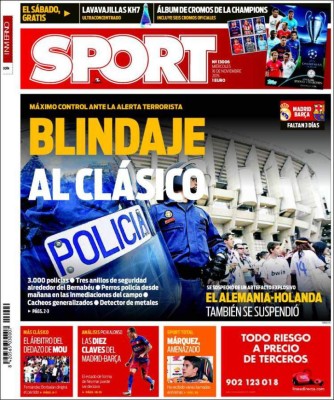 Las portadas más importantes del mundo del deporte de este miércoles