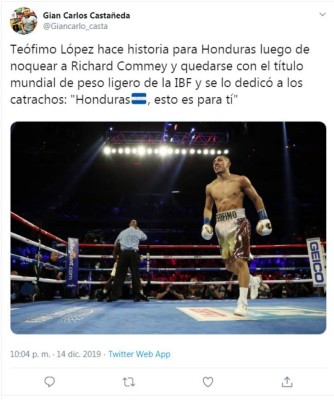 Lo que dicen los medios luego de que Teófimo López ganara el título mundial