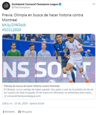 Los comentarios en redes por el Olimpia-Montreal Impact: 'Hoy, todos con el Olimpia”