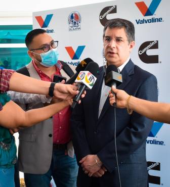 El presidente del Olimpia, Rafael Villeda atendió a los medios de comunicación donde abordó los escenarios donde podría jugar el Rey de Copas en el Apertura.