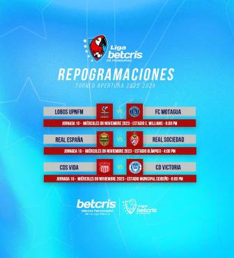 La Liga Nacional oficializó los nuevos horarios de los partidos que han sido suspendidos.