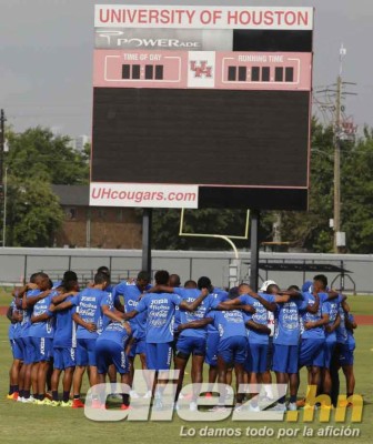Honduras se prepara en Houston previo a enfrentar a México