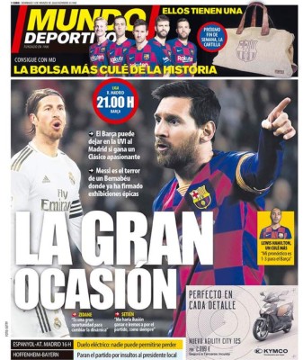 Portadas por el mundo: Lo que dicen sobre el clásico Real Madrid-Barcelona