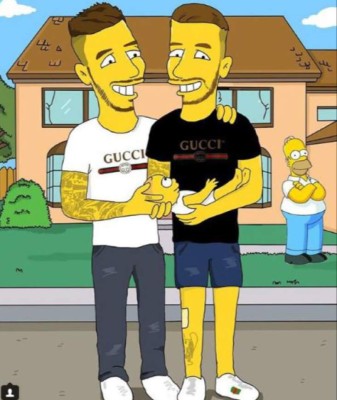 Los cracks del fútbol y sus dobles con los simpsons