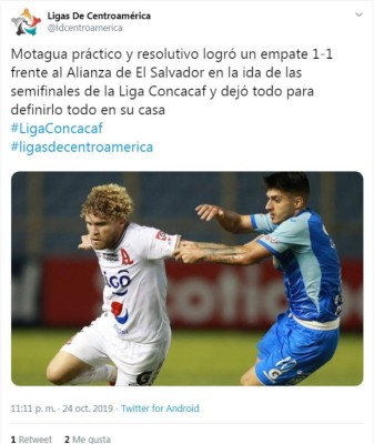 ¡Tras el empate! Esto dicen los medios internacionales del juego entre Alianza y Motagua