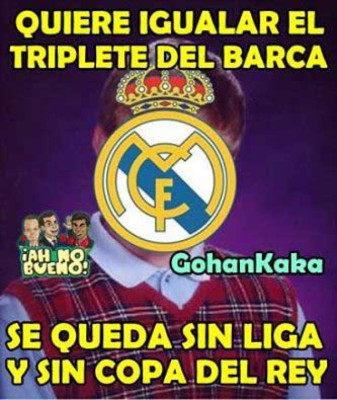 ¡Despedazan al Real Madrid con divertidos memes por el título de liga del Barcelona!