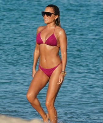 Feliz sin el crack: La espectacular exmujer de Van der Vaart fue cazada de vacaciones en Miami