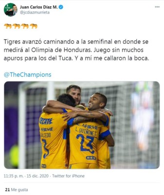 Periodistas mexicanos sobre el Tigres-Olimpia: 'No deberían de tener problemas para ganarles”