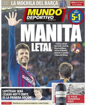 Portadas: La prensa 'atiza' al Real Madrid de Julen Lopetegui tras el clásico