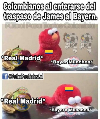 ¡Terribles! Los memes de James Rodríguez y su salida del Real Madrid
