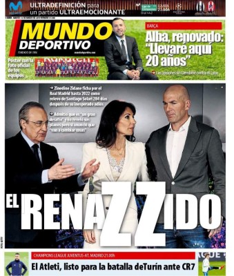 Las portadas por el mundo: Así titulan el regreso de Zidane al Real Madrid