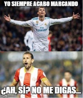 MEMES: Cristiano Ronaldo hace pedazos al Girona FC donde juega el Choco Lozano