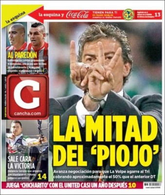 Principales portadas de los diarios deportivos del mundo