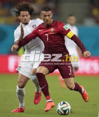 Cristiano Ronaldo sólo pudo mostrar su nuevo look ante Estados Unidos