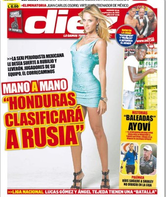 Las mejores portadas de Diez sobre la rivalidad Honduras-México