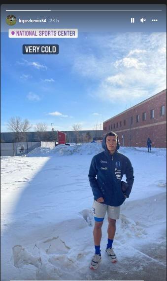 Seleccionados de Honduras asombrados con el intenso frío en Minnesota a horas del juego ante EEUU: “Que sea tu voluntad, mi Dios”