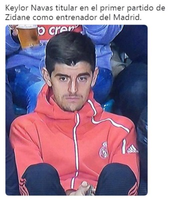 Keylor Navas, Zidane, Courtois y los memes del Real Madrid-Celta