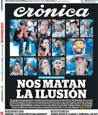 ¡BRUTAL! Las portadas de todo el mundo contra Argentina: 'Damos pena'
