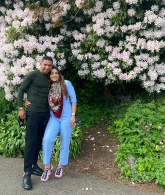 Emilio Izaguirre se pone a tono luego de sus espectaculares vacaciones con su preciosa esposa
