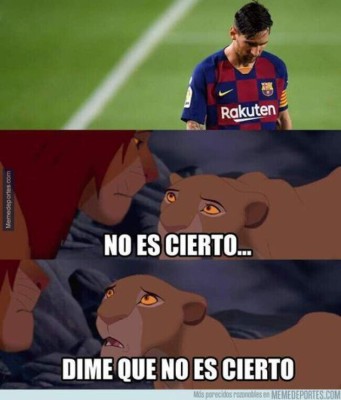 Nunca los memes habían sido tan crueles con el Barcelona: Las burlas de la posible marcha de Messi &nbsp;&nbsp;