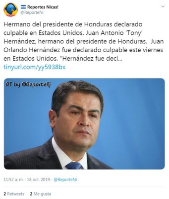 Tony Hernández: Lo que dicen los medios internacionales sobre la sentencia del exdiputado