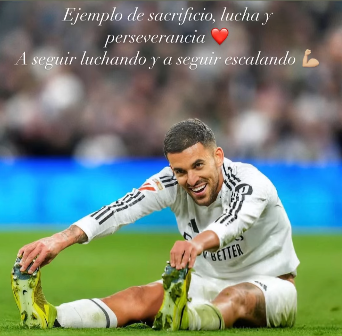 La publicación de Dani Ceballos en Instagram tras la goleada del Real Madrid sobre Las Palmas.