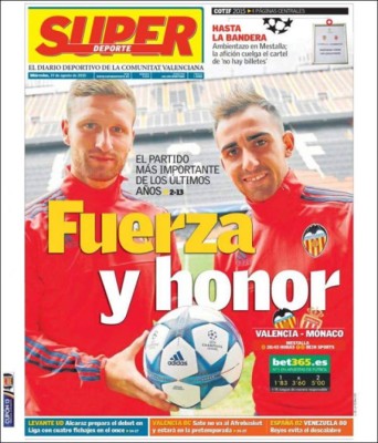 Principales portadas de los diarios deportivos del mundo