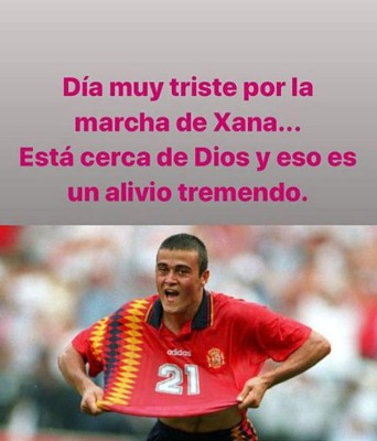 Los mensajes para Luis Enrique tras la muerte de su hija: ''Míster, lo siento en el alma''