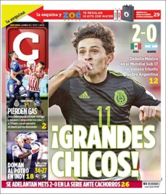Las portadas deportivas en el mundo de este lunes 19 de octubre