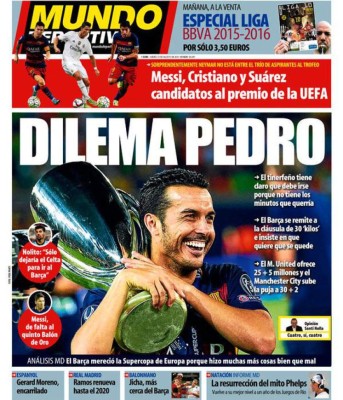 JUEVES: Las portadas de los periódicos deportivos más importantes