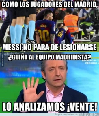 Crueles memes del triunfo del Real Madrid ante Osasuna y burlas al Barça por la lesión de Messi