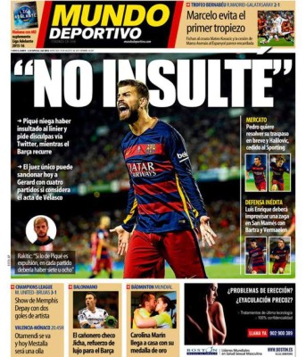 Principales portadas de los diarios deportivos del mundo