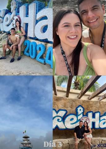 La luna de miel de Carlos Pineda, jugador del Olimpia, y su esposa Daniela Hernández en México
