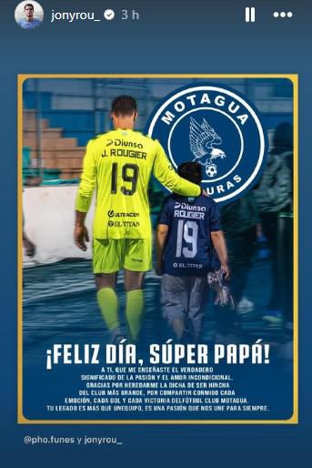 Las felicitaciones de las esposas e hijos a jugadores del futbol hondureño por el Día del Padre