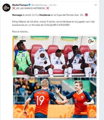 ¡Bochorno mundial! La prensa internacional habla del 12-0 de Noruega a Honduras
