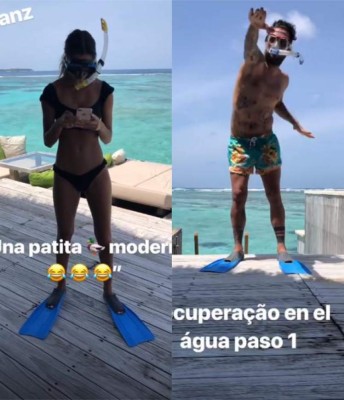 Las fotos 'hot' de la mujer de Dani Alves en sus vacaciones en las Maldivas