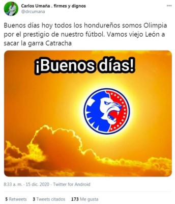 Los comentarios en redes por el Olimpia-Montreal Impact: 'Hoy, todos con el Olimpia”