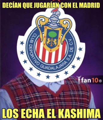 Hacen pedazos a Chivas con memes tras ser eliminado del Mundial de Clubes por el Kashima