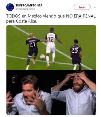 Los memes se burlan de México tras el penal inexistente a favor de Costa Rica
