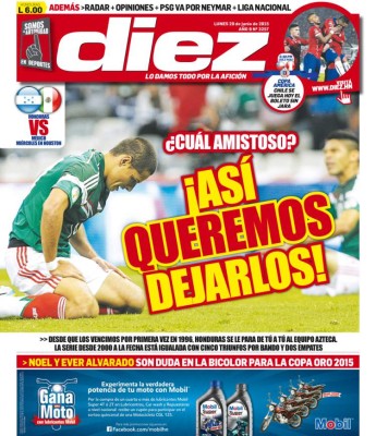Las mejores portadas de Diez sobre la rivalidad Honduras-México