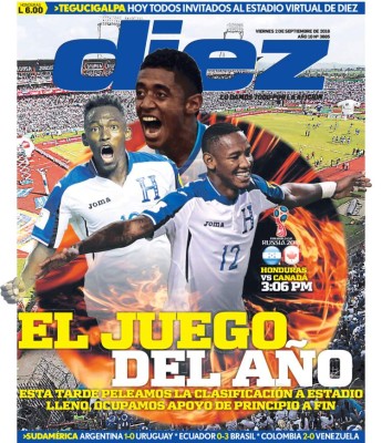 Las portadas de los diarios centroamericanos y del mundo sobre la jornada de eliminatoria