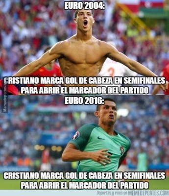 Los mejores memes del pase de Cristiano Ronaldo y Portugal a la final de la Eurocopa