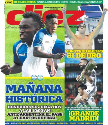 PORTADAS: Lo que el mundo amaneció diciendo este miércoles 10 de agosto