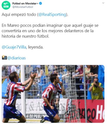 Los mensajes para David Villa tras anunciar su retiro del fútbol: 'Fue un honor Guaje'&nbsp;&nbsp;